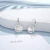 LANBEIDE Sterling Silver Leverback Hoop Earrings for Women