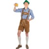 Oskar Deluxe Tan Lederhosen Mens Costume Large