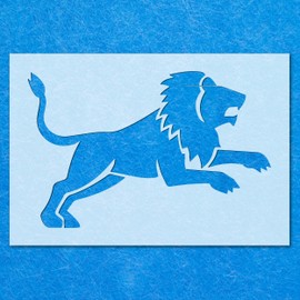 Lion Wild Cat Roar Stencil: Mylar Airbrush Wall Art Painting Crafts 2| DIY-A3 Stencil - Design Size (245mm 380mm)