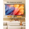 Projector Screen with Stand - 100" Indoor/Outdoor 16:9, 4K HD
