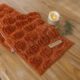 Keketoarrange Fall Table Runner Rust Terracotta Soft Plush Faux Fur Velvet Pumpkin Autumn Harvest Cloth Dining Centerpiece Decor for Home Kitchen Thanksgiving Fall Decorations for Home 13 x 72 Inch