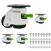 4 Pack Leveling Casters with Ratchet Handle, Adjustable Heavy Duty