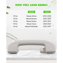 JUWEVAZU Roof Pull Grab Handle Fit for Nissan Altima 2013-2023, Grab Handrail Fit for Nissan Sentra Pathfinder 2013-2019 Murano 2015-2019 Versa 2020 2021 Replace 73940-6CA0A