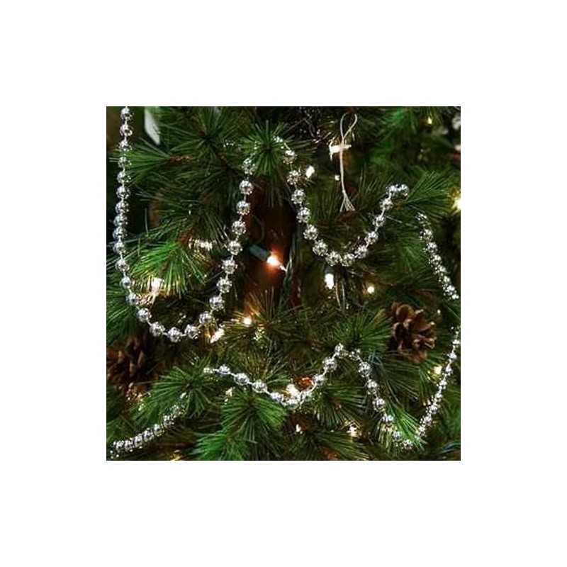 Christmas Luxury 10 Metre Bead Chain Garland Decoration Xmas Tree