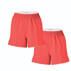 Soffe - Pantalones cortos activos para mujer, diseño de animación, 2 paquetes, Carbón ardiente, L