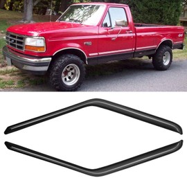 Cxdar Window Rain Guards Visors for 1980-1996 Ford F150 Standard Cab, Window Vent Wind Deflectors Shades for 1980-1996 Ford Bronco F250 F350