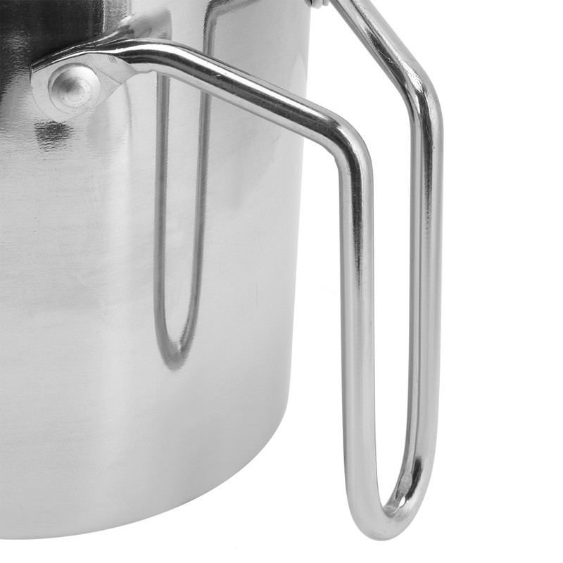 Stainless Steel Oil Filter Pot with Handle Kitchen Grease Container