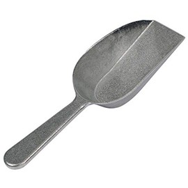 Winco Utility Scoop with Flat Bottom, 4-Ounce, Aluminum