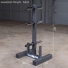Body-Solid WT46 Olympic Weight Plate Tree and Bar Holder,Black