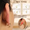 Thunaraz 6 Pairs Clip on Earrings 14K Gold Plated Clip