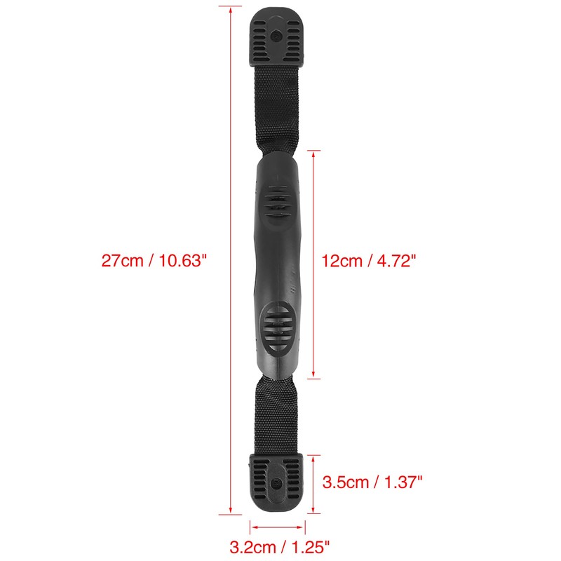 X AUTOHAUX 2pcs 10.62 Inch Kayak Handles Universal Rubber Carry