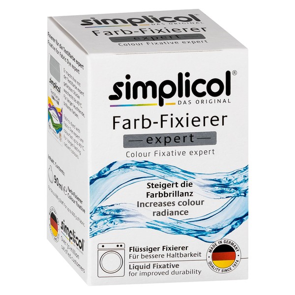 simplicol Farb-Fixierer Expert: Steigert die Haltbarkeit und Farbbrillanz gefärbter Textilien