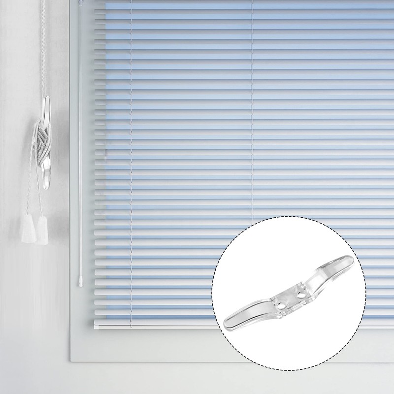 guangyuan 4 Pcs Clear Cord Cleat 3.1in Blind Cord Safety