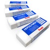 Pentel - Hi-Polymer Jumbo Plastic Rubbers Erasers - White -