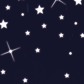 Wall decal Loft 40 pcs glow in the dark stars and dots for a great starry sky in the nursery or bedroom - fluorescent