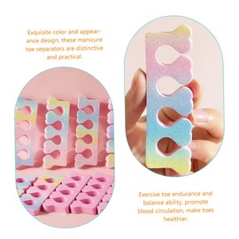FOMIYES 60pcs Toe Separators for Bunion Jelly Toe Spacers Heart Shape for Women Manicure Nail Art