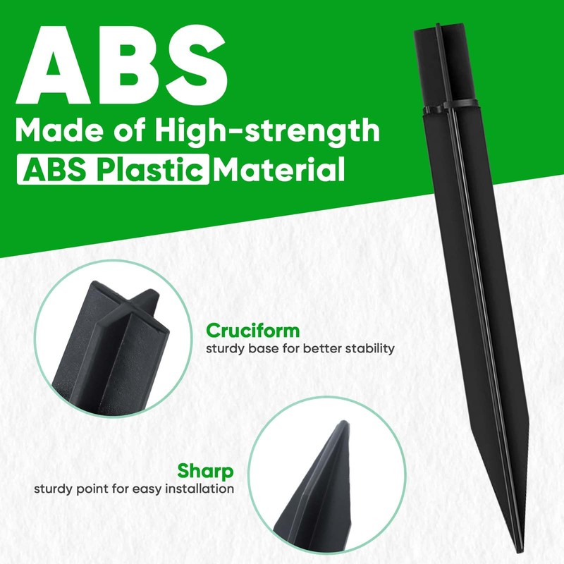 Stakes Solar Lights Replacement Spike - 0.82" x 13.46" Outdoor