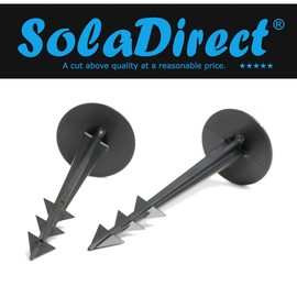 100 pieces of 125 mm / 5 in Ground Cover Fixing Anchor Pegs Garden Weed Membrane Landscape Fleece