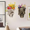 SeoatLink Skull Wall Planter, Hanging Skull Vase Unique Face Flower