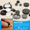 PATIKIL Plastic Hole Plugs, 34 Pcs 2"(50mm) Plastic Plugs Screw