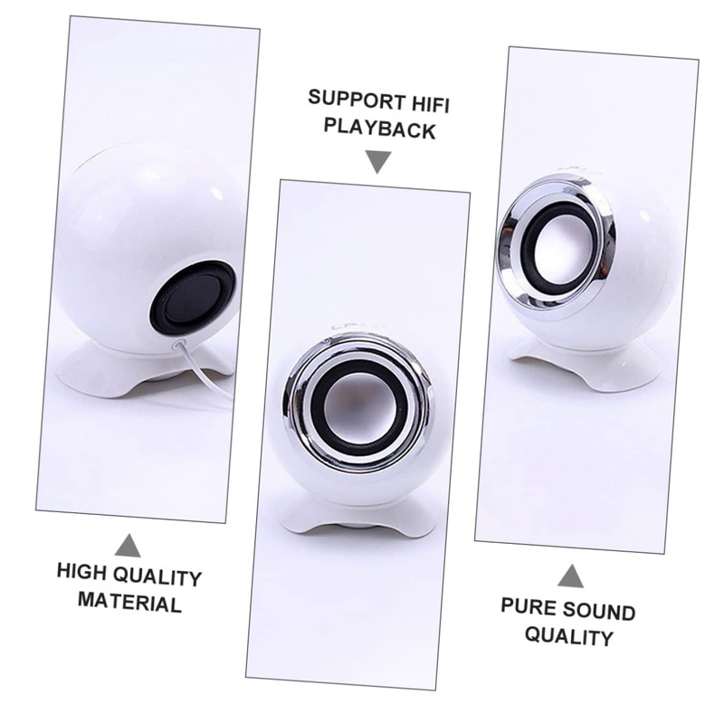 LABRIMP 2pcs Creative USB Powered High Volume Speaker for Desktop