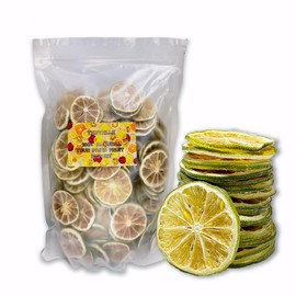 TXDYNLLK Dried Lime Slices 8.82OZ(250g) Premium Dehydrated Limes No Sugar for Crafts Cake Decoration Cocktail Fruit Tea drinks Garnish Table Scatters Candle