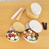 Sabu 413315 Wappa Oval Lunch Box, M, Beige, Capacity: 19.7