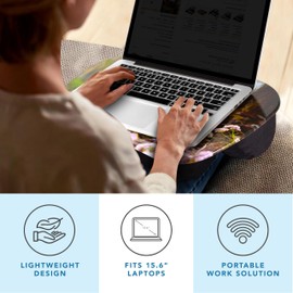 LAPGEAR MyStyle Portable Lap Desk with Cushion - Christian Lamb - Fits up to 15.6 Inch Laptops - Style No. 45721