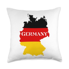Map Of Germany Derman Throw Pillow