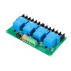 sourcing map 1 Pcs DC 24V 4 Channel Relay Module