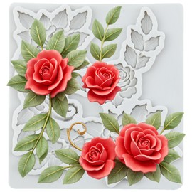 TAOXIBEI Rose Leaves Polymer Clay Molds for Polymer Clay Making Crafting