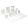 DAIDOHANT Multi L-Shape Reinforced Hardware, White (W)1.6 x (A)2.6 x