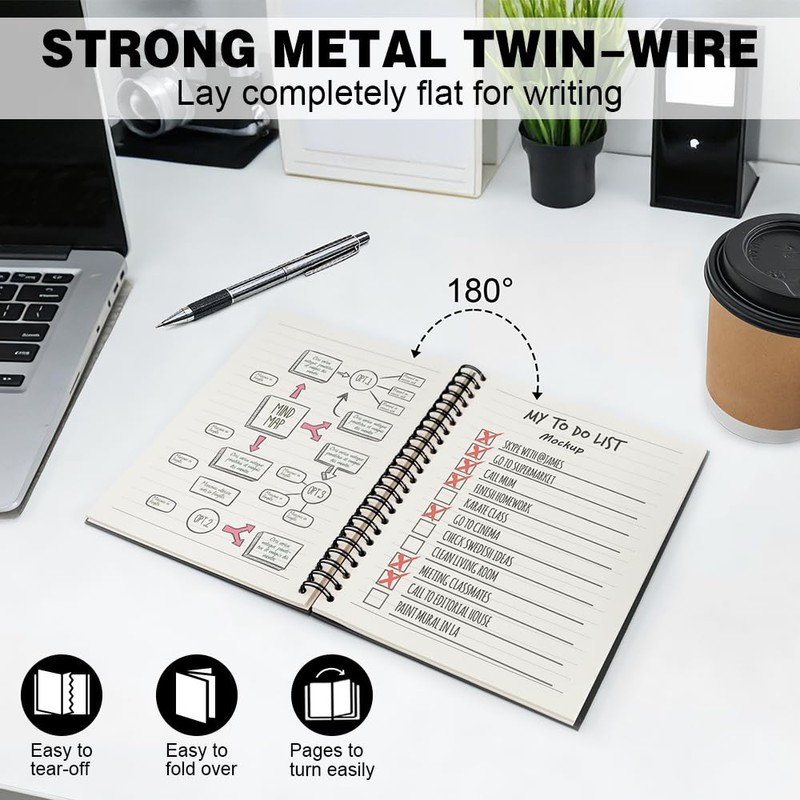 WHTYEFZ Ah Look Another Dumpster Fire Horizontal Lined Spiral Notebook,
