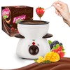 OFFKITSLY Fondue Pot Set, Mini Electric Fondue Pot Set for