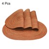 HARFINGTON 4pcs Oval Braided Placemats 20" Non-Slip Oval Table Mats