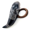 Stark wolf engraved horn mug Game of thrones 12 inch
