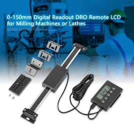 Digital Readout Kit, 0-150mm Digital Readout Linear Scale, Digital Remote Linear Scale Made of Aluminum Alloy for Milling Machines or Lathes