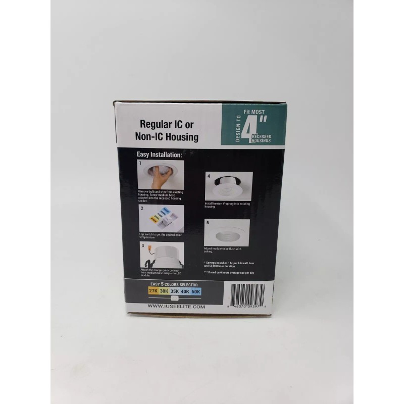 Elite LED Light 4” Round Recessed Downlight Fixture G3 Field