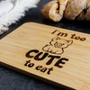 Spruchreif Bamboo Breakfast Board | Bread Board with Engraving |