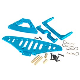 Front Bumper & Shell Pillar Fixation & Body Post Compatible with 1/14 MJX Hyper Go 14301 Upgrade 14302 14303 Rc Car Aluminum Alloy Part(Blue)