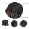 Brown Bob Wigs,Short Bob Hair Wigs 14" Straight with Flat