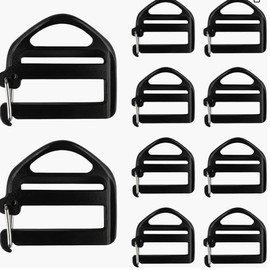 ROTKUSZ Pack of 20 Adjustable Buckles Webbing Strap 25 mm, Adjustable Buckles, Plastic Backpack Buckle for Repair Tools, Accessories, Buckle, Suitcase, Luggage