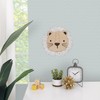 NoJo Little Love Natural Wood Lion Wall Décor with Ivory