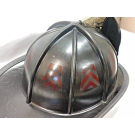 8 Reflective Subdued Red and Black Chevron Fire Helmet Tetrahedrons Tets