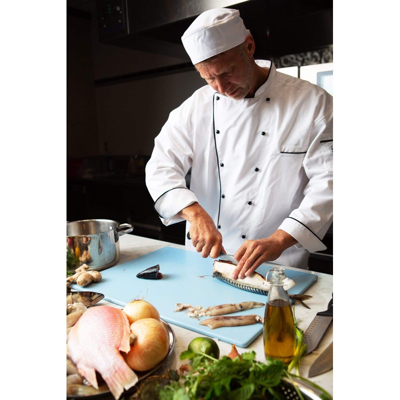 Commercial Blue Cutting Board - 24 x 18 Extra Large