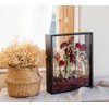 Wooden Dried Flower Photo Frame Dried Flower Display Stand Decorative