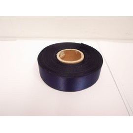 2 metres of 25mm Satin Ribbon Navy Dark Blue Double Sided 25 mm 2.5cm
