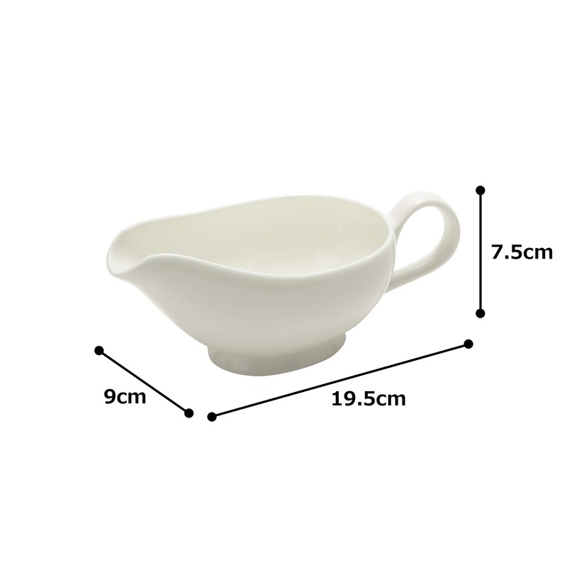 Narumi 9795-3349 Plus Serum Sauce Boat (L) 14.5 fl oz