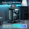 ARES WING Height Adjustable Computer Tower Stand, 2-Tier PC Tower