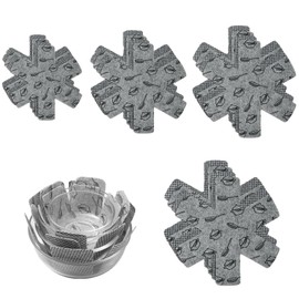 16PCS Pot Pan Protectors, Pot and Pan Protectors 4 Different Sizes Pan Separators Pads Anti-Scratch, Pan Separators & Pan Protectors for Stacking Cookware in Kitchen Cupboard